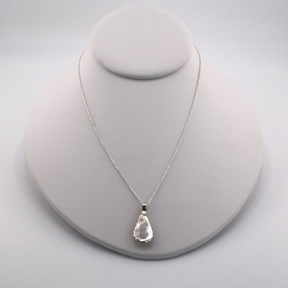 Native American Inlay Pendant Teardrop Sterling Silver Zuni Necklace‎ Jewelry** - Picture 8 of 11